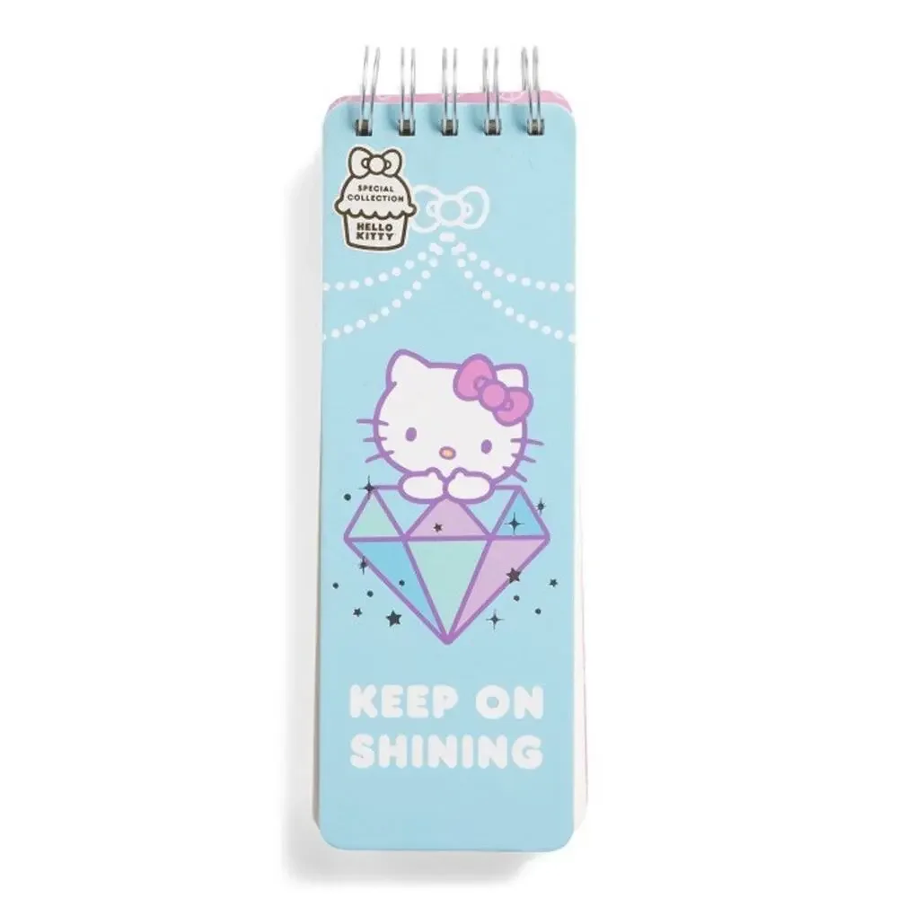 Hello Kitty Long Notepad Note Pad Bejeweled Metallic 2024 Sanrio Reporters List